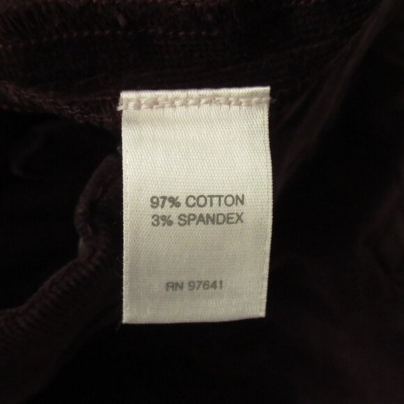 J Jill Pants 2 Purple Corduroy Side Zip Flat Front Ankle Crop - Picture 6 of 6